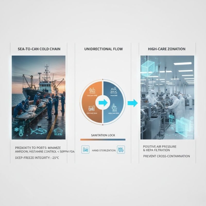 canned fish manufacturing factory