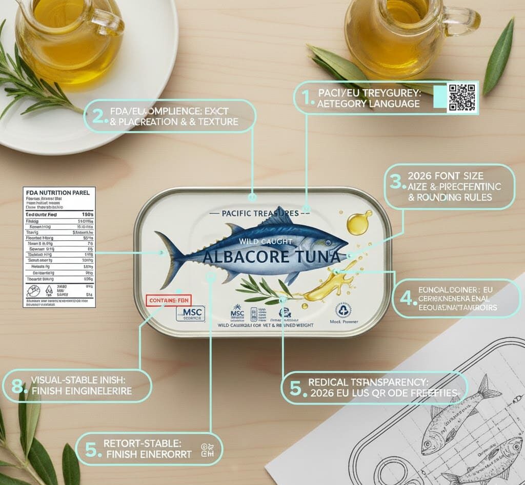 Canned Fish Packaging Design Service