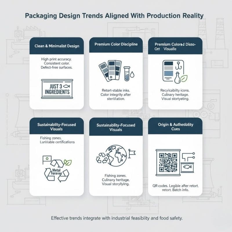 custom canned fish production and packaging design