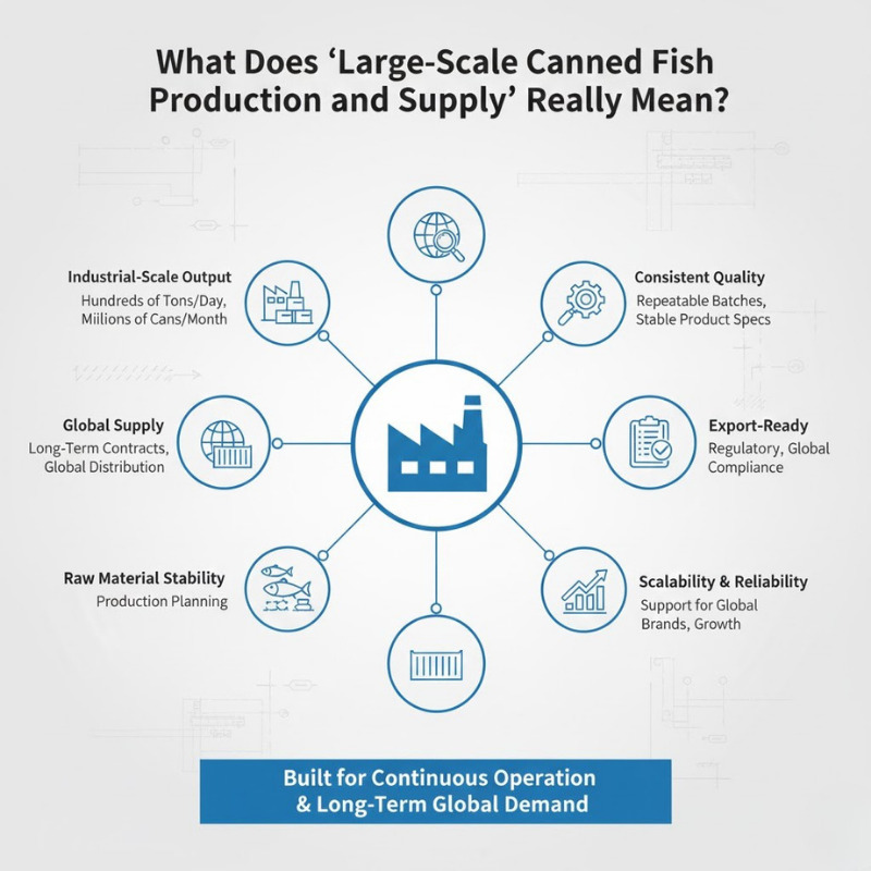 large-scale canned fish production and supply